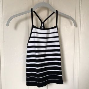 Stretchy striped tank top